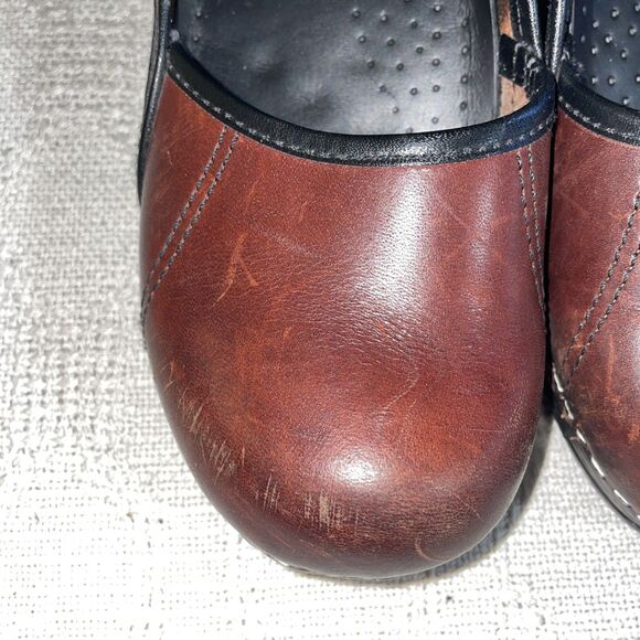 Dansko Women’s Work Mary Jane’s Size 38 U.S. 7 M Brown Leather Occupational - Picture 8 of 12
